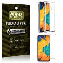 Kit Anti Impacto Galaxy A20 Capinha Anti Impacto + Película de Vidro - Armyshield