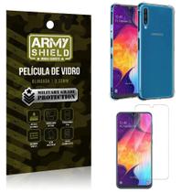 Kit Anti Impacto Galaxy A50 Capinha Anti Impacto + Película de Vidro - Armyshield