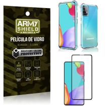 Kit Anti Impacto Galaxy A52 Capinha Anti Impacto + Película de Vidro 3D - Armyshield