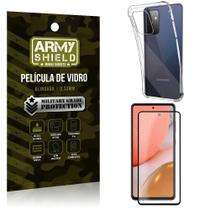 Kit Anti Impacto Galaxy A72 Capinha Anti Impacto + Película de Vidro 3D - Armyshield