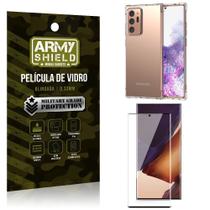 Kit Anti Impacto Galaxy Note 20 Ultra Capinha Anti Impacto + Película de Vidro 3D - Armyshield