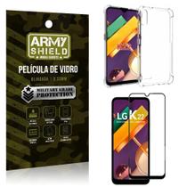 Kit Anti Impacto LG K22 Capinha Anti Impacto + Película de Vidro 3D - Armyshield