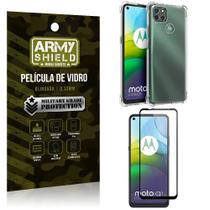 Kit Anti Impacto Moto G9 Power Capinha Anti Impacto + Película de Vidro 3D - Armyshield