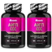 Kit Anti-Ox Antioxidante 120 Cápsulas Growth Kit 2 Potes Kit Anti-Ox Antioxidante 120 Cápsulas Growth Kit 2 Potes
