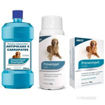 Kit Anti pulga Prevempet ( Shampoo,sabonete e talco)