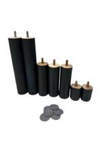 kit Anti Refluxo C/ 7 Pés Para Cama Box Casal Preto Flex kit Anti Refluxo C/ 7 Pés Para Cama Box Casal Preto Flex