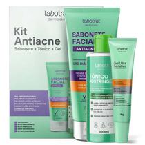 Kit antiacne labotrat (sab+ton+gel) 215ml