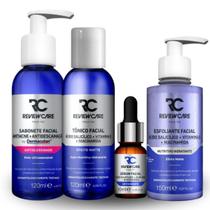 Kit Antiacne Sabonete + Esfoliante + Tônico + Sérum Review Care