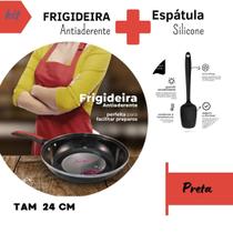 Kit Antiaderente Especial 2 Peças Frigideira e Espátula Omeleteira Ovos ML - CLINCK