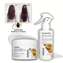 Kit Antifrizz/Efeito Liso Máscara + Spray Termoprotetor Cicatriliso Gaboni