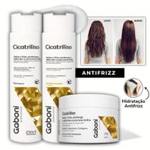 Kit Antifrizz/Efeito Liso Shampoo + Condicionador + Máscara Cicatriliso Gaboni