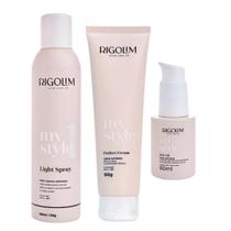 Kit antifrizz light spray, perfect cream, soft oil rigolim