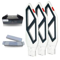 Kit Antifurto Completo Eletromagnético c/ 3 Antenas