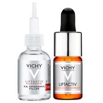 Kit Antiidade Vichy Liftactiv Sérum Rosto e Olhos + Vitamina C 15%