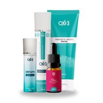 Kit Antimanchas, Anti-idade e Clareamento - Tratamento Facial Profissional Ozonio Oxi3 Kit Antimanchas, Anti-idade e Clareamento - Tratamento Facial Profissional Ozonio Oxi3