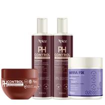 Kit Antiporosidade PH Control + Ativador Mirra Fix - Ápice Cachos Nutridos, Alinhados e Definidos Kit Antiporosidade PH Control + Ativador Mirra Fix - Ápice Cachos Nutridos, Alinhados e Definidos