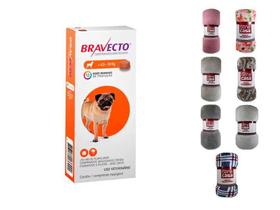 Kit Antipulga Carrapato Bravecto Cães De 4,5 Kg A 10 Kg + Manta Pet - MSD