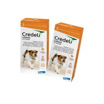 Kit Antipulgas e Carrapatos Elanco Credeli 225 mg para Cães de 5,5 até 11 Kg - 2 Unidades