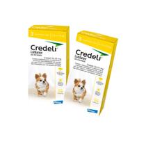 Kit Antipulgas e Carrapatos Elanco Credeli 56,25 mg para Cães de 1,3 até 2,5 Kg - 2 Unidades