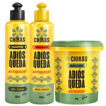 Kit Antiqueda Adiós Queda Chikas Shampoo Cond e Máscara 700g