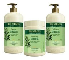 Kit Antiqueda Bioextratus Jaborandi 1 L ( Shampoo + Condicionador + Mascara)