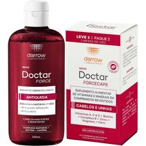 Kit Antiqueda Cabelos e Unhas Darrow Doctar Force Shampoo Dermatológico 200ml e Suplemento Oral 90 Comprimidos Bioforce
