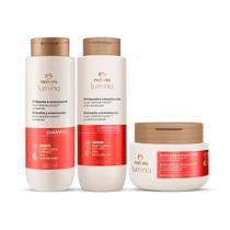 Kit Antiqueda e Crescimento Natura Lumina - Shampoo, condicionador e máscara