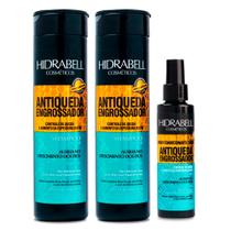 Kit Antiqueda Hidrabell 2 Shampoos e 1 Tônico Engrossador para Queda Capilar e Volume
