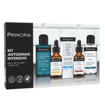 Kit Antissinais Intensivo Principia Gel de Limpeza GL-01 + Sérum Facial VC-10 + Creme Calmante CM-01 + Sérum Facial Rn-0,3 + Tônico AL-7 Kit Antissinais Intensivo Principia Gel de Limpeza GL-01 + Sérum Facial VC-10 + Creme Calmante CM-01 + Sérum Facial Rn-0,3 + Tônico AL-7