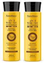 Kit Antivolume Shampoo + Condicionador Banana Aveia Natumaxx 300ml