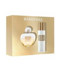 Kit Antonio Banderas Her Golden Secret Edt - Perfume Feminino80ml + Deodorant Spray 150ml