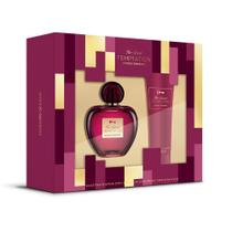Kit antonio banderas her secret temptation eau de toilette 80ml + deodorant 150ml
