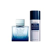 Kit antonio banderas king of seduction edt 100ml + deo spray 150ml