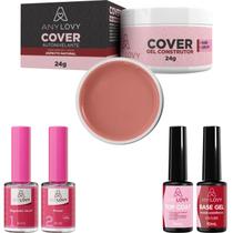 Kit Anylovy com Base, Primer, regulador de PH,Top Coat e Gel