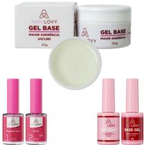 Kit Anylovy com Base, Primer, regulador de PH,Top Coat e Gel