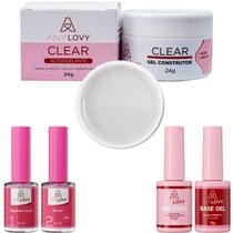 Kit Anylovy com Base, Primer, regulador de PH,Top Coat e Gel