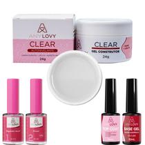 Kit Anylovy com Base, Primer, regulador de PH,Top Coat e Gel