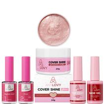 Kit Anylovy com Base, Primer, regulador de PH,Top Coat e Gel