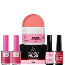 Kit Anylovy com Base, Primer, regulador de PH,Top Coat e Gel