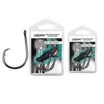 Kit Anzol Crown In Line Circle Black n 7/0 9/0 - 2 Cartelas 6 Unidades Cada Kit Anzol Crown In Line Circle Black n 7/0 9/0 - 2 Cartelas 6 Unidades Cada