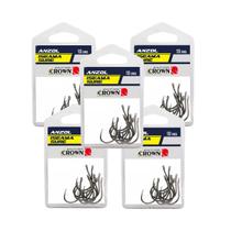 Kit Anzol Crown Iseama Sure Black Nº16 Aço Carbono Forjado 50 Unidades P/ Pesca Kit Anzol Crown Iseama Sure Black Nº16 Aço Carbono Forjado 50 Unidades P/ Pesca