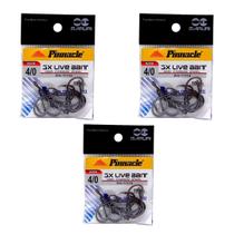 Kit Anzol de Pesca Maruri 3X Live Bait Aço Carbono N 4/0 30 Peças Kit Anzol de Pesca Maruri 3X Live Bait Aço Carbono N 4/0 30 Peças
