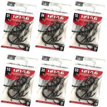 Kit Anzol Pesca Marine 12146 Black 1 4 10 1/0 3/0 5/0 235 Peças Kit Anzol Pesca Marine 12146 Black 1 4 10 1/0 3/0 5/0 235 Peças