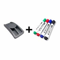 Kit apagador + 4 canetas para quadro branco, stalo cortiarte Kit apagador + 4 canetas para quadro branco, stalo cortiarte