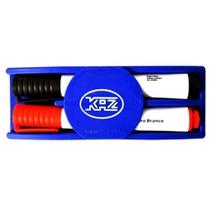 Kit Apagador p/ Quadro Branco Kaz C/02 Marcadores Pt/Vm KZ9232 Kit Apagador p/ Quadro Branco Kaz C/02 Marcadores Pt/Vm KZ9232