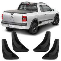 Kit Apara Barro Lameira Protetor Universal Preto 4 Peças Curto - Tg Poli Kit Apara Barro Lameira Protetor Universal Preto 4 Peças Curto - Tg Poli