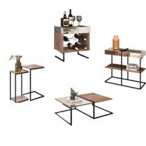 Kit Aparador Adega Mesa Lateral E Centro Aurora Demolição Kit Aparador Adega Mesa Lateral E Centro Aurora Demolição