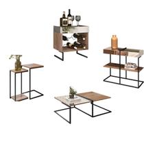 Kit Aparador Adega Mesa Lateral e Centro Aurora Demolição Kit Aparador Adega Mesa Lateral e Centro Aurora Demolição