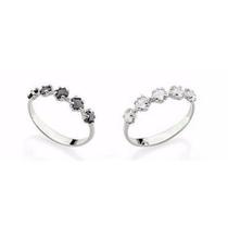 kit aparador de aliança duo flowers em prata 950 kit aparador de aliança duo flowers em prata 950