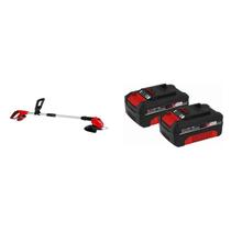 Kit Aparador de Grama À Bateria Ge-ct 18 Li-kit 1x2ah Einhell com Kit Bateria Power X-change 2 Unida Preto